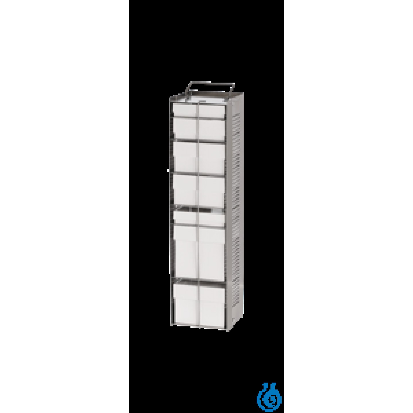 Göğüs dondurucular için Alu FlexRack725, alüminyum, kilitleme çubuklu, boyutlar...