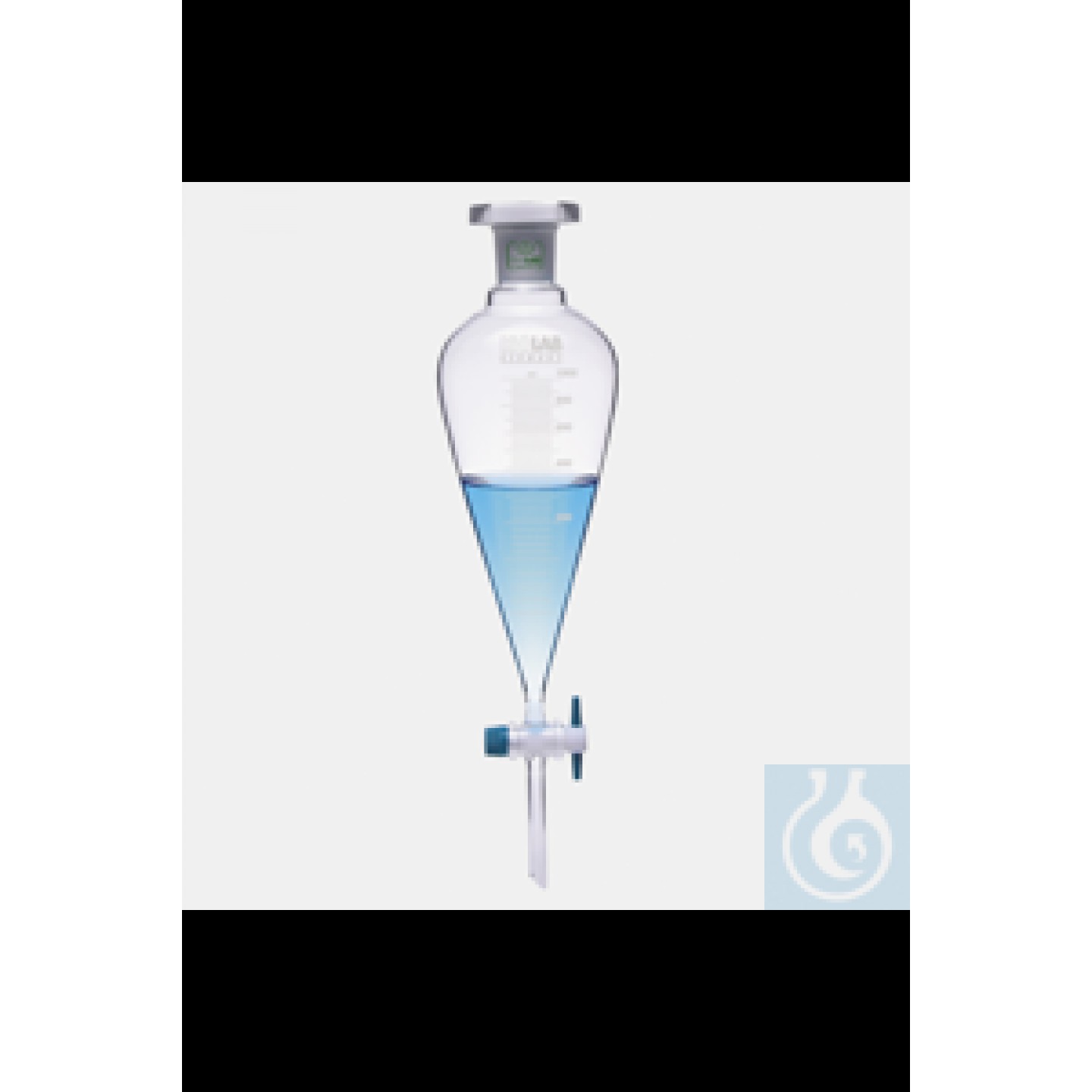 Ayırma hunileri Squibb PTFE musluktan sonra 250 ml, DIN 12452 Ayırma...