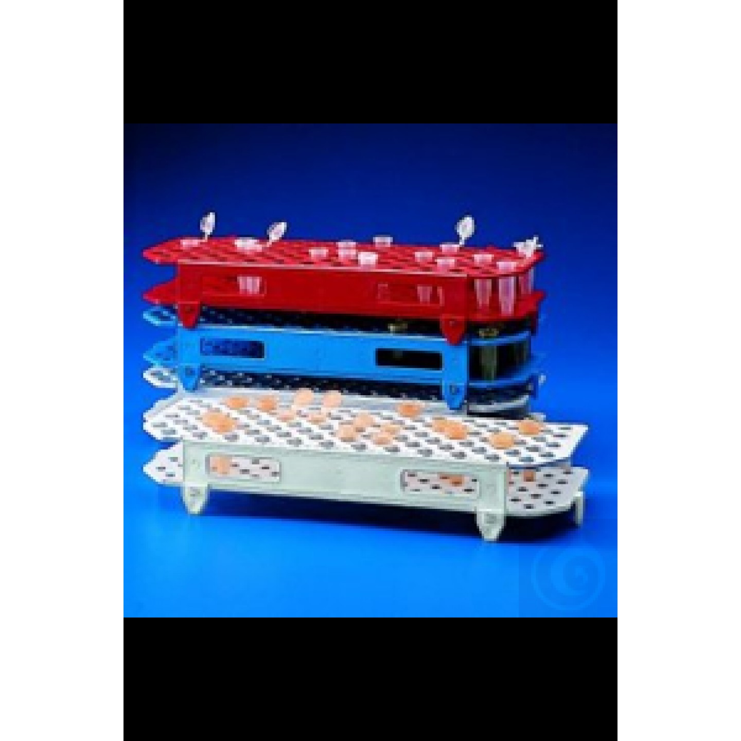 Santrifüj tüp rafı, 100 tüp için sarı 1,5 ml, PP 109,5 x 263 x 45 mm...
