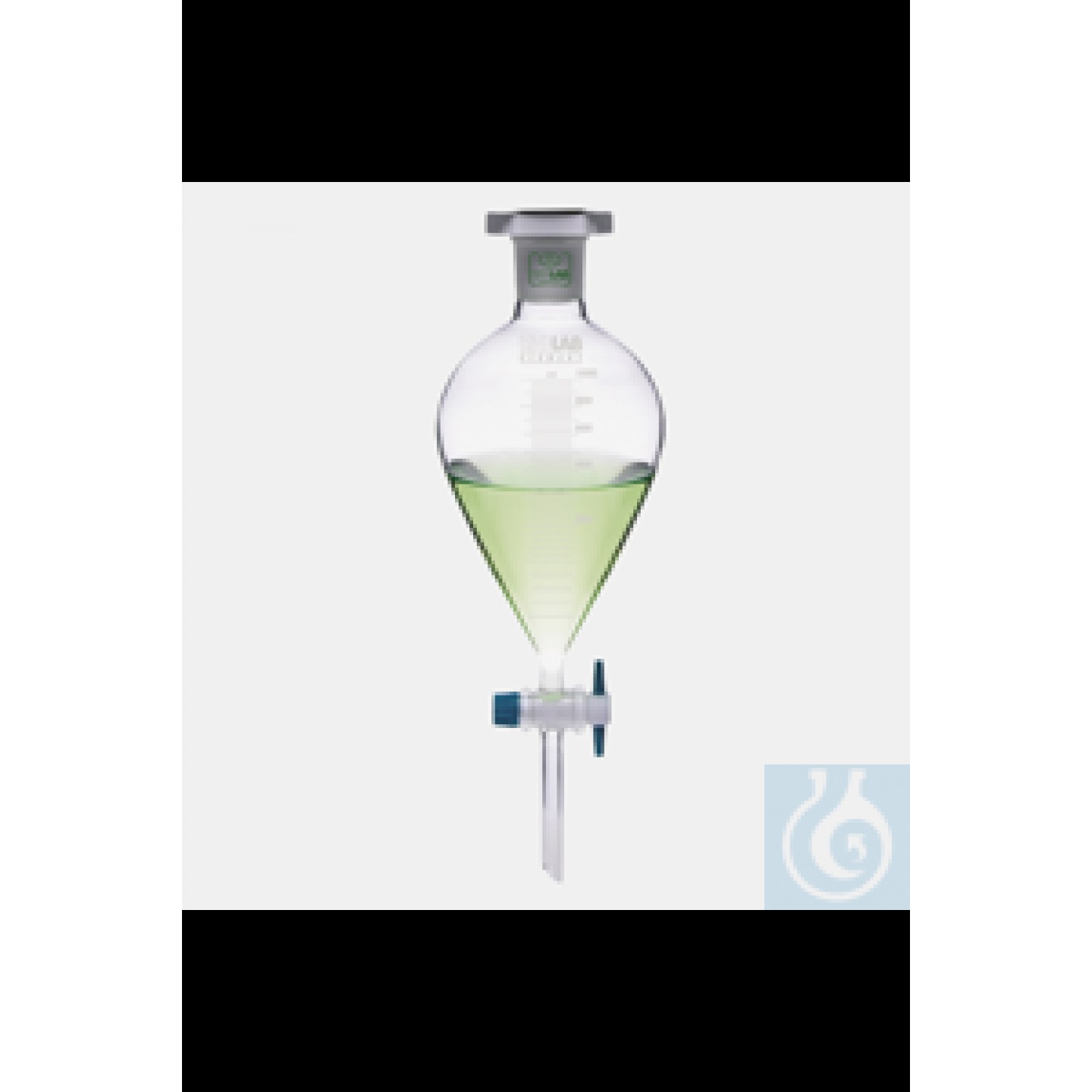 Ayırma hunisi 500 ml konik valf musluğu, DIN 12452 Ayırma hunileri,...