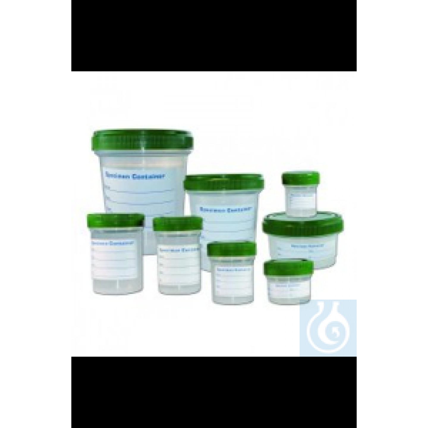LLG-Numune kapları 80ml, PP HDPE vidalı kapaklı ve düz etiketli, paket...