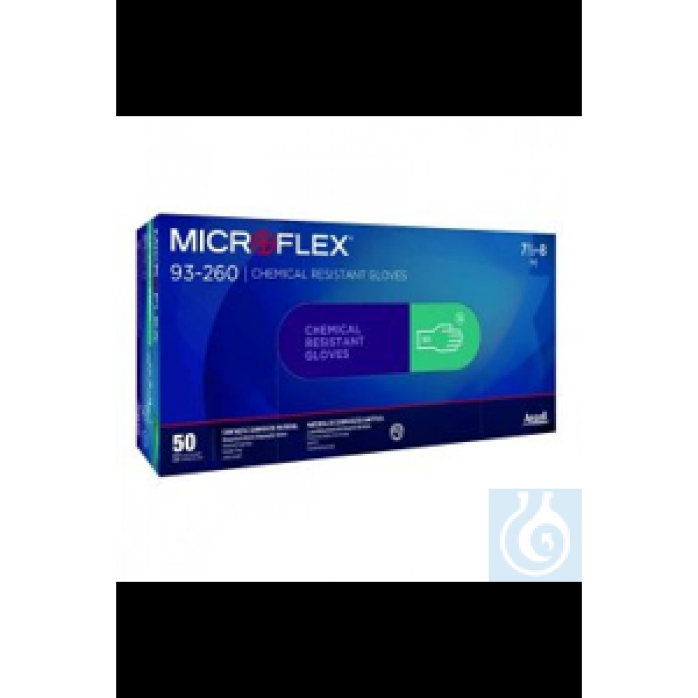 Microflex®, beden 10½-11 (XXL) Nitril-Neopren-Tek kullanımlık eldivenler, yeşil,...