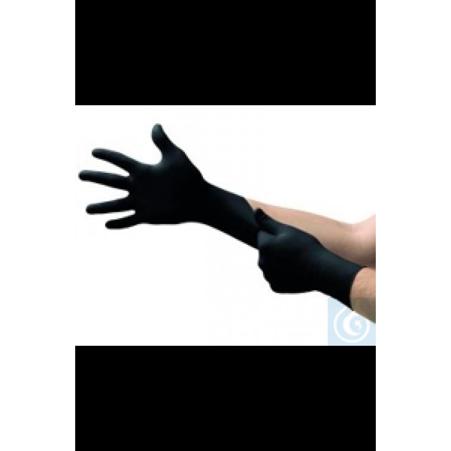 Microflex®, beden 6½-7 (S), siyah Çift taraflı nitril eldivenler, pudrasız...