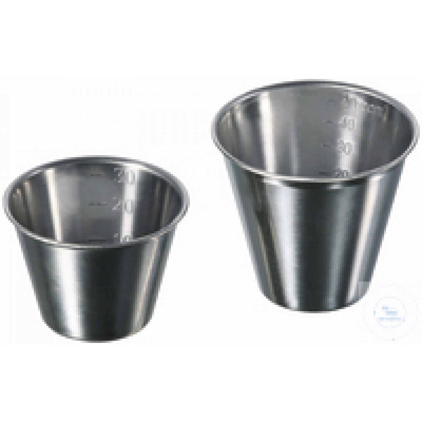 Beher 50 ml, paslanmaz çelik 18/8 dereceli, Ø 56 mm, yükseklik 47 mm