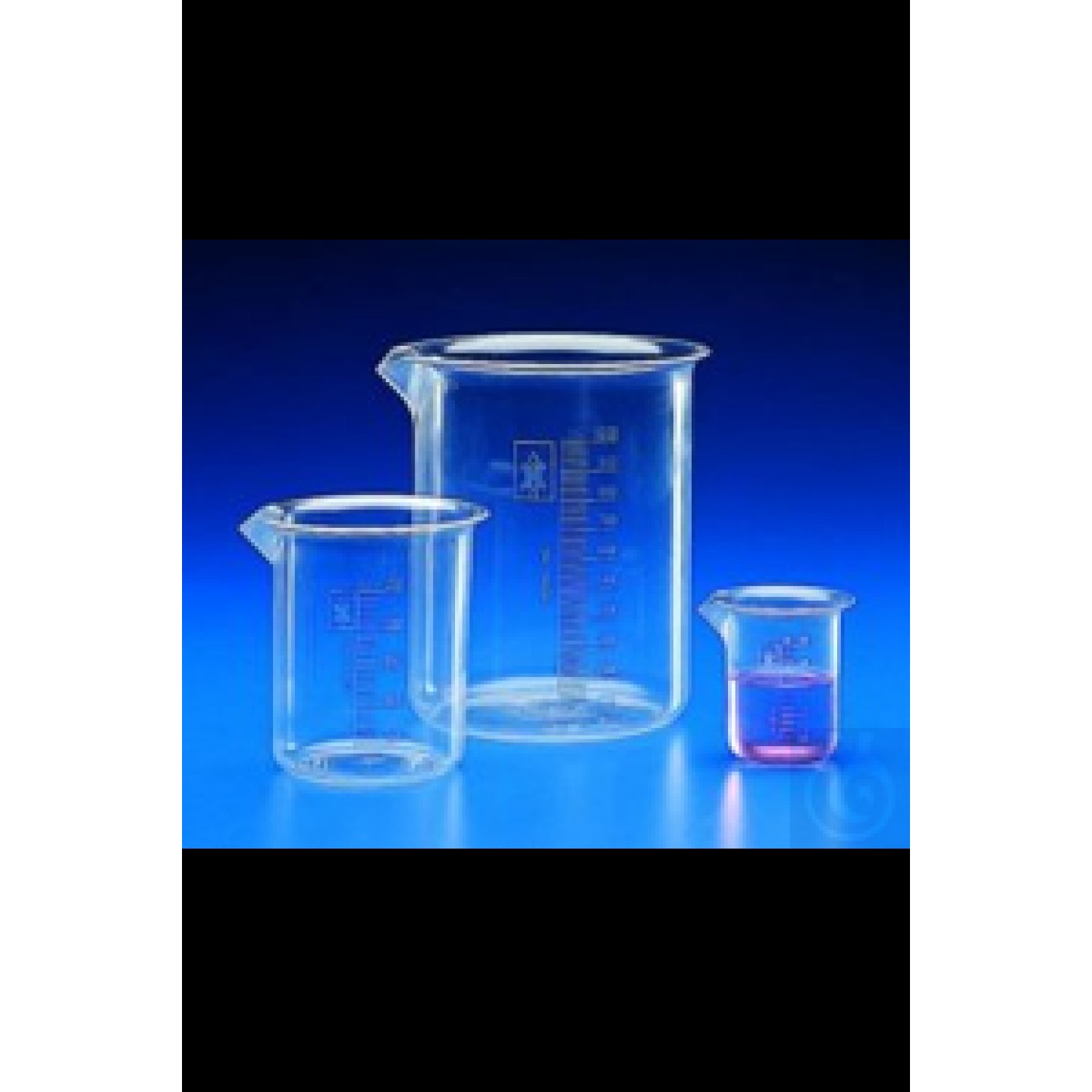 Beher 25ml, PMP (TPX) düşük form, dereceli otoklavlanabilir Beherler, PMP...