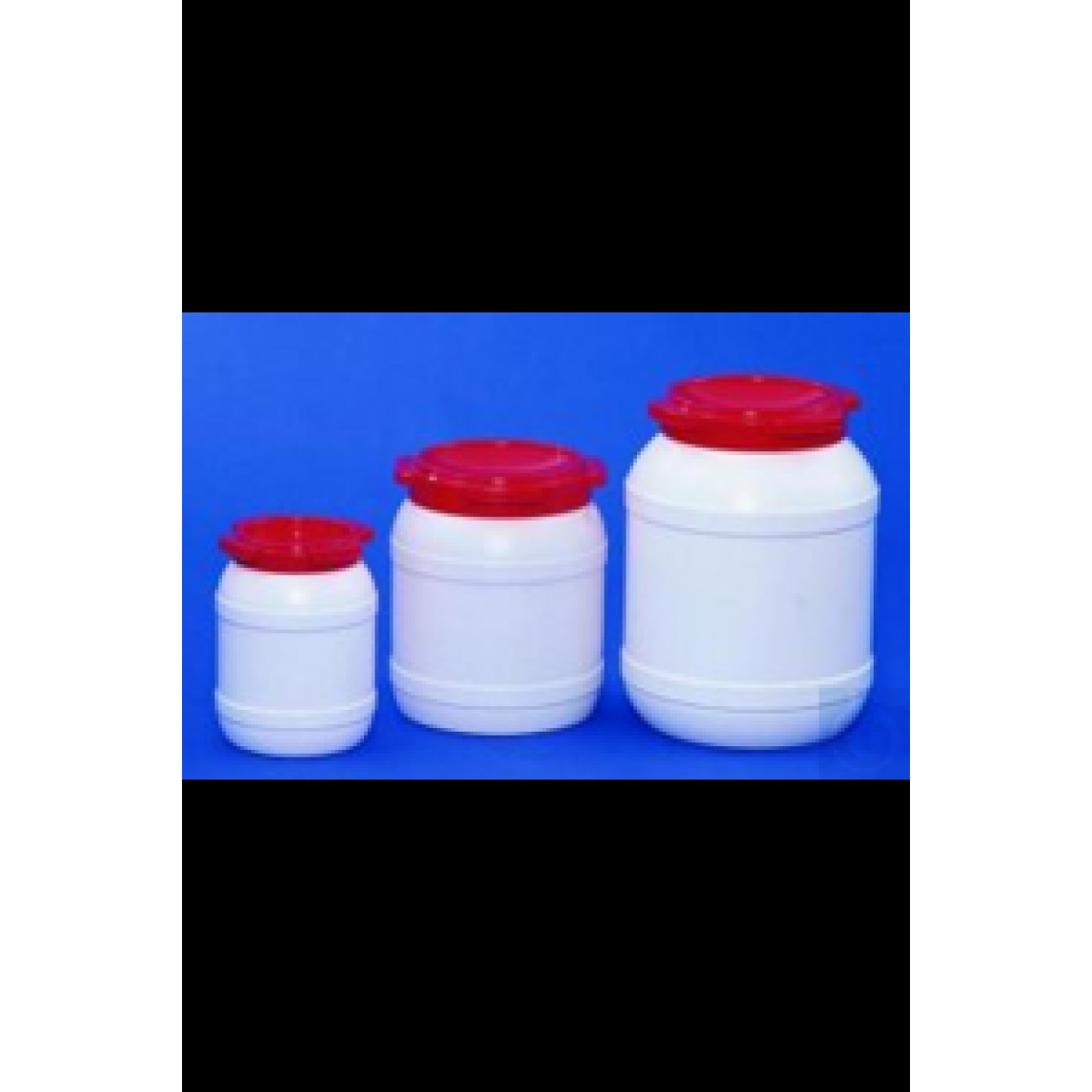 Geniş boyunlu fıçı 6,4 ltr., HDPE beyaz/kırmızı Fıçılar, geniş ağızlı, HDPE,...