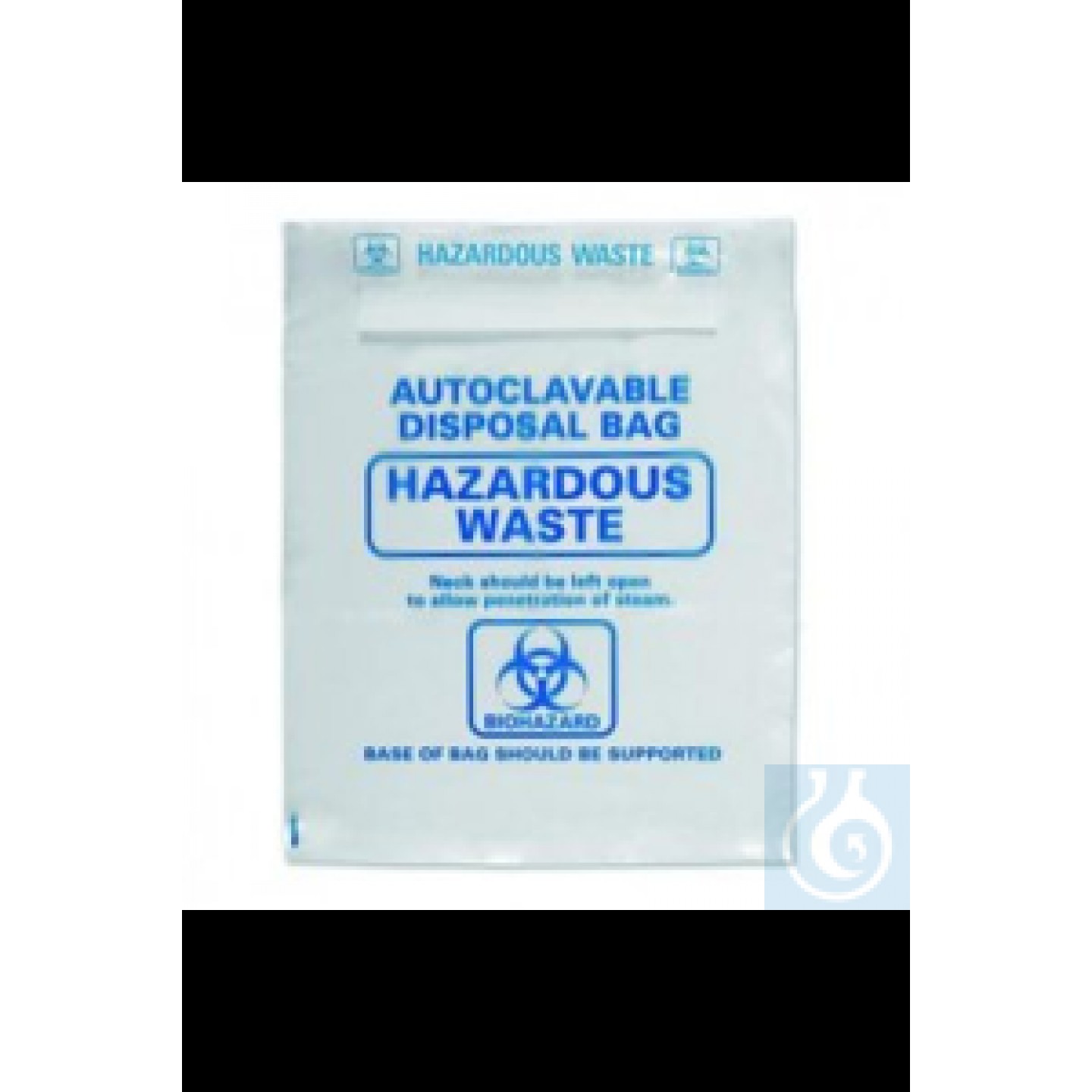LLG-Otoklavlanabilir torbalar 415x600mm, PP şeffaf, BIOHAZARD, 50'li paket...