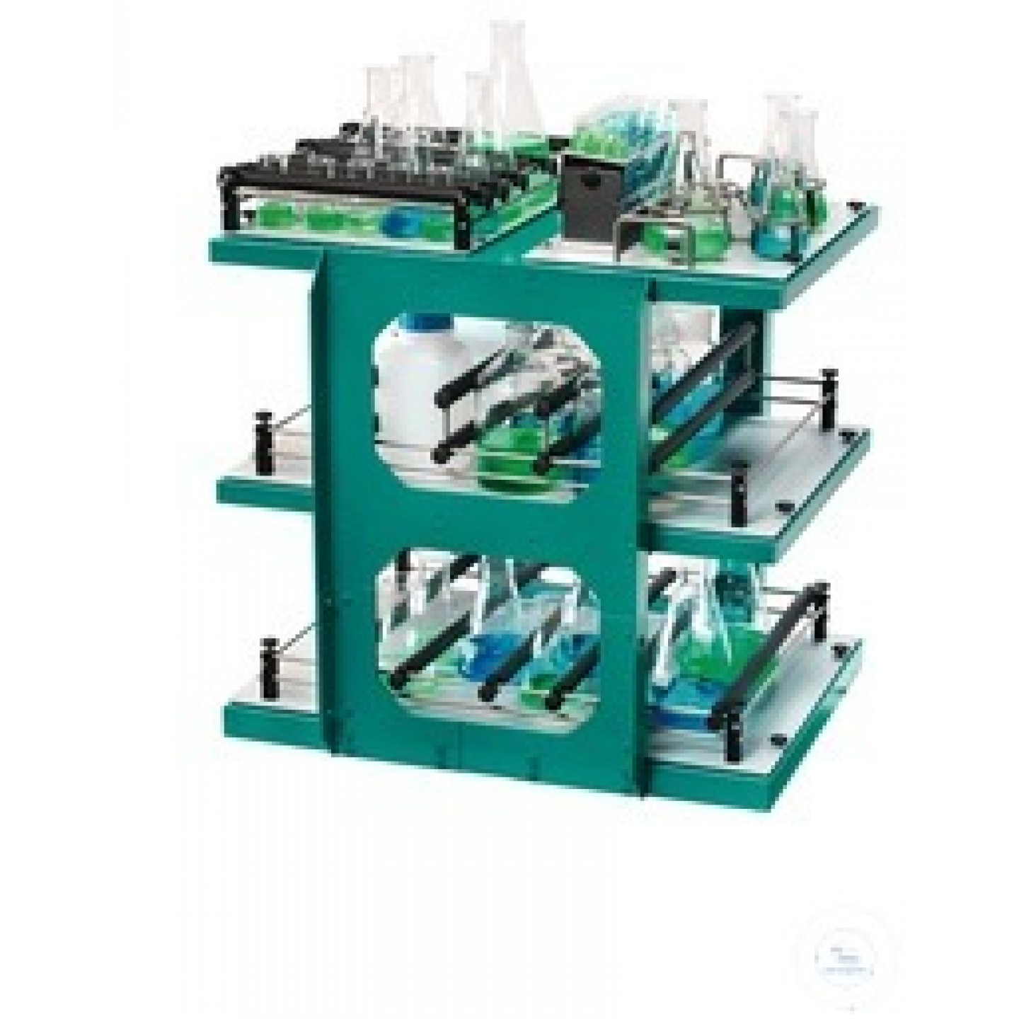 3 katlı bağlantı çerçevesi Multi-Flask Shaker VKS 75 için aksesuarlar...
