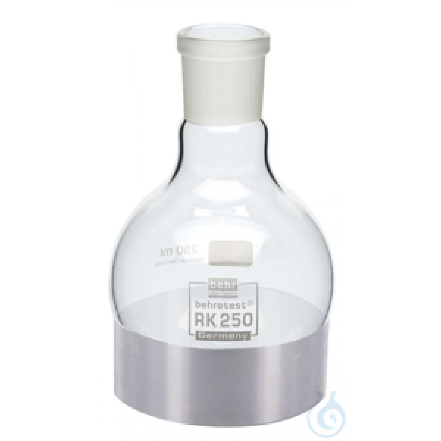 AM250/SET behrotest alüminyum adaptör, dolgulu 250 ml'lik yuvarlak tabanlı şişe için