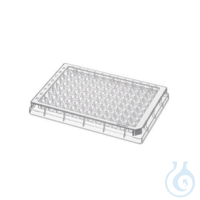 Mikroplaka 96 kuyulu PP, şeffaf, U tabanlı, 80 Mikroplaka paketi, 96/384 kuyulu,...