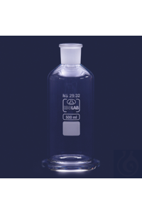 Gazlı yıkama şişesi 250ml, başlıksız, soket NS 29/32, Boro 3.3 Gazlı yıkama...