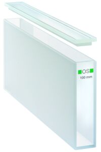 Makro küvet 100-OS, 100mm kalınlıkta optik özel cam, 35000 µl...