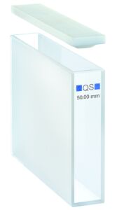Makro küvet 100-QS, 50 mm kalınlığında kuvars cam SUPRASIL®, 17500 µl...