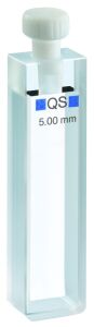 Makro küvet 110-QS, 5 mm kalınlığında kuvars cam SUPRASIL®, 1750 µl...