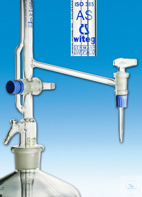 Otomatik büretler, Pelet, 50 ml:0,1, DIN-AS, ST-musluklu, yanal...