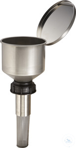 Plastik kapaklı (PE), kapaklı ve alev tutuculu huni: TK61