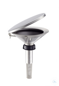 Plastik kapaklı (PE), kapaklı ve alev tutuculu düz huni: TK50-180