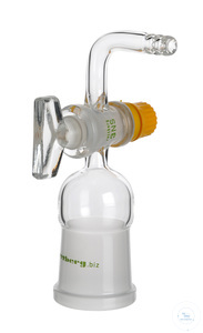 Soket NS 29/32, dik açılı, musluklu