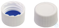 Vidalı kapaklar N13, beyaz, kapalı silikon beyazı/ PTFE mavisi, septa kalın.:...