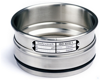 Analysensieb Edelstahl Ø 100 mm Maschenweite 26,5 - 45 mm Innenhöhe 45 mm mit...