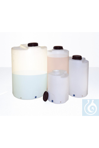 Karışık konteyner 500 ltr., mürettebat kapaklı LDPE, ölçek derecelendirmesi 50 ltr.