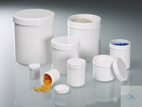 Vidalı kapaklı tüp 1000 ml, PP, beyaz LaboPlast ®, vidalı 102x129 mm çap...