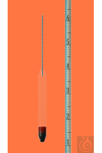 Alkolmetre 0 - 10:0,1 sınıf I, 400 mm, termometre yönleri olmadan...