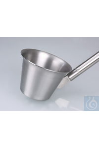 Daldırma paslanmaz çelik V2A Kepçe, paslanmaz çelik V2A, sterilize edilebilir...