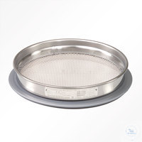 Test eleği 200 x 25 mm 125 µm mw., paslanmaz çelik çerçeveli, dahil...