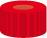 Vidalı kapak N 9, PP, kırmızı delik kırmızı kauçuk/FEP renksiz, sertlik 40° Shore A,...