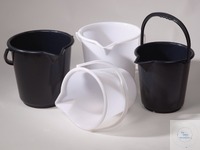 Kova 17 l., PE, siyah Kova HDPE Taşıma, boşaltma ve...