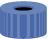 Vidalı kapak, PP, N9 sızdırmazlık diski olmadan, mavi, orta delik paketi 100 Vida...