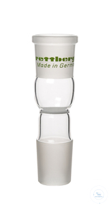 Adaptör, topraklama bağlantısı, NS14.5'ten koni NS14.5'e, fritli disk gözenekli 2...