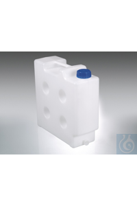 Yerden tasarruf sağlayan bidonlar, PP, kap. 10 litre. çıkışlı Yerden tasarruf sağlayan bidon...