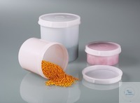 Vidalı kavanozlar 500ml, PP, şeffaf, 104x100mm w. vidalı kapaklı PE Konteynerler...