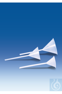 Analitik huni, PP, Ø 72 mm, uzunluk 208 mm, gövde Ø 5 mm