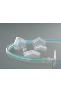 Açılı konektör, PVDF, f. Ø 13-15 mm, silindirik