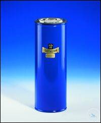 Dewar şişeleri 1700ml, silindirik mavi toz kaplı alüminyum, 500x67mm