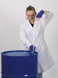 Viskoz maddeler için numune toplayıcı PP şeffaf, uzunluk 1000 mm, Ø 32...