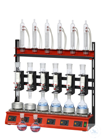 R106S-SK stopcock ile 100 ml ekstraksiyon için behrotest seri ısıtma ünitesi, ile