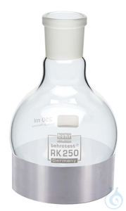 AM250/SET behrotest alüminyum adaptör, dolgulu 250 ml'lik yuvarlak tabanlı şişe için