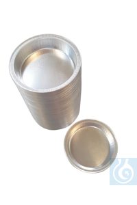 Alüminyum kaplar, 28 ml, h 13 mm, çap 64/51 mm, yuvarlak, 6300 adet.