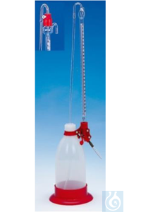 Hızlı testler için otomatik büret, Dr. Schilling, değişken değil, 25 ml, 1/10